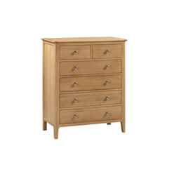 Solid Oak 4+2 Drawer Chest