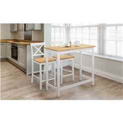 Marlow Bar Set - Oak & Ivory