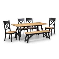 Hockley Dining Set (Bench & 4 Chairs)