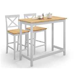 Marlow Bar Set - Elephant Grey & Oak