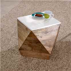 Oscar Side Table Solid Mango Wood