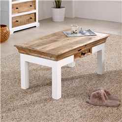 Oscar Coffee Table With Drawer Solid Mango Wood