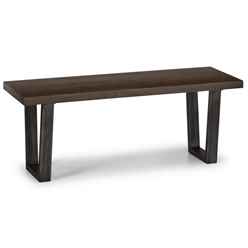 Brooklyn Bench - Dark Oak