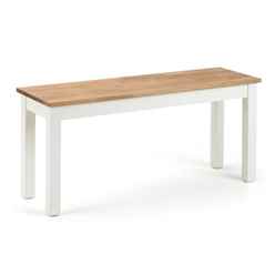 Coxmoor Ivory & Oak Bench
