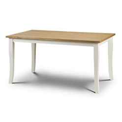 Davenport Oak/ White Dining Table