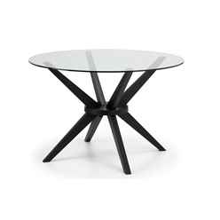 Hayden 120cm Round Glass Table