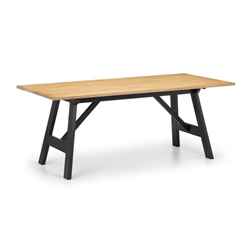 Hockley Table in Black/Oak