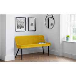 Mustard Luxe High Back Bench