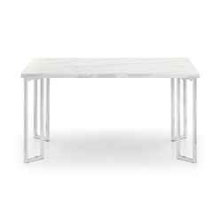 Positano Marble and Chrome Dining Table