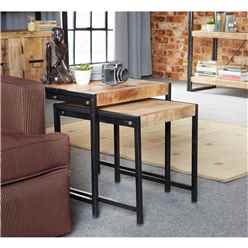 Metro Industrial Nest of 2 Tables