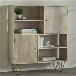 Light Gold Stylish Display Cabinet