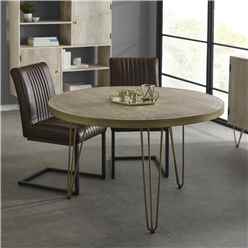 Light Gold Round Dining Table