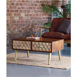 Edison Modern Coffee Table with 2 Drawers