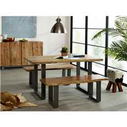 Adaman Live Edge Stylish Medium Bench