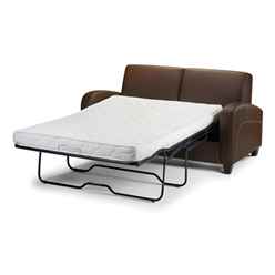 Brown Faux Leather Sofa Bed